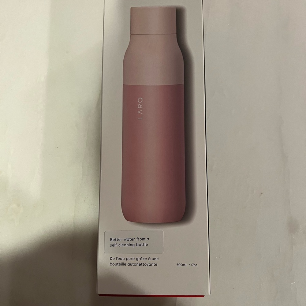 LARQ Pink Self-Cleaning Water Bottle